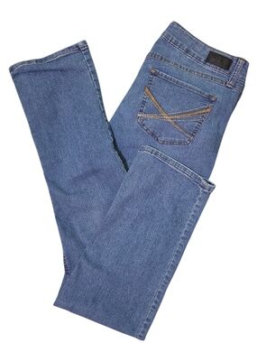 Natural Reflections Women's Straight Leg Jeans - Medium Blue